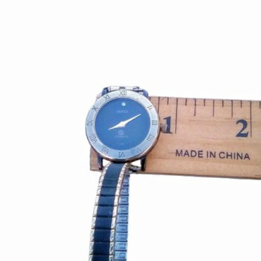 Vintage Black Dial Roman Numeral Stretch Watch Dial Marked Gucci